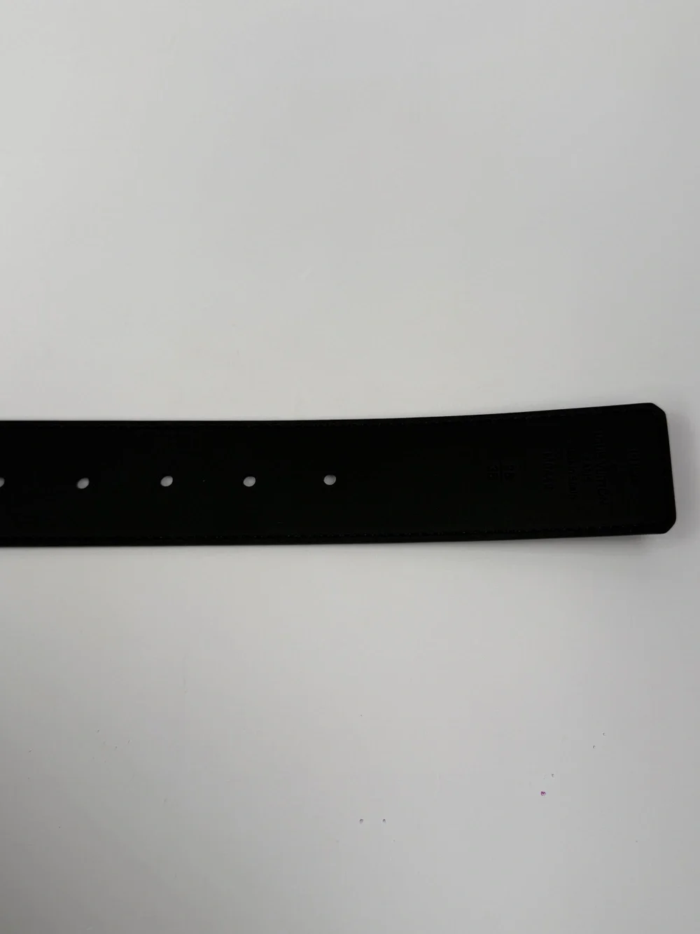 Louis Vuitton Black Monogram LV Buckle Men's Belt